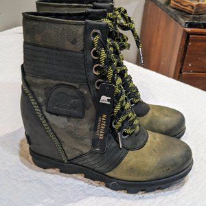 Sorel Lexi Camo Wedge 6.5
